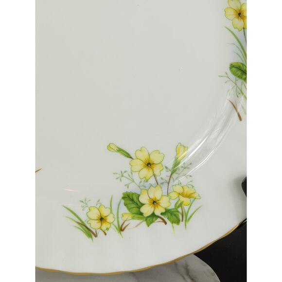 Royal Albert April Primrose Wild Flower Year 1987 Bone China 8" Wall Decor Vtg - Picture 5 of 11